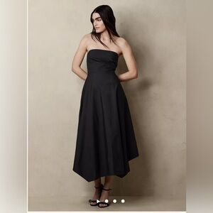 Banana Republic Asymmetrical Hem Midi Dress